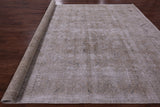 Ivory Persian Vintage White Wash Hand Knotted Wool Rug - 9' 5" X 12' 4" - Golden Nile