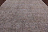Ivory Persian Vintage White Wash Hand Knotted Wool Rug - 9' 5" X 12' 8" - Golden Nile