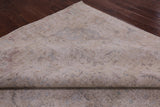 Ivory Persian Vintage White Wash Hand Knotted Wool Rug - 9' 5" X 12' 8" - Golden Nile