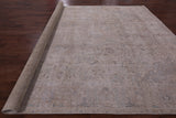 Ivory Persian Vintage White Wash Hand Knotted Wool Rug - 9' 5" X 12' 8" - Golden Nile