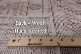 Ivory Persian Vintage White Wash Handmade Wool Rug - 9' 6" X 12' 1" - Golden Nile