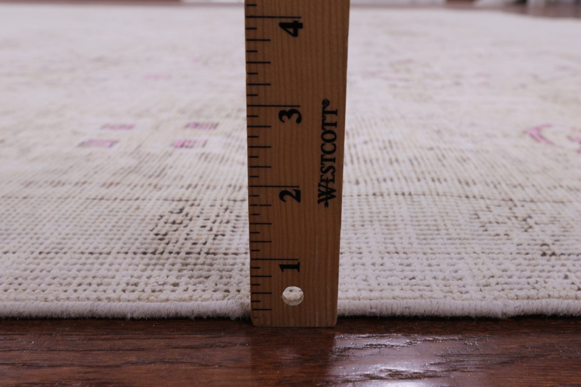 Ivory Persian Vintage White Wash Handmade Wool Rug - 9' 6" X 12' 1" - Golden Nile