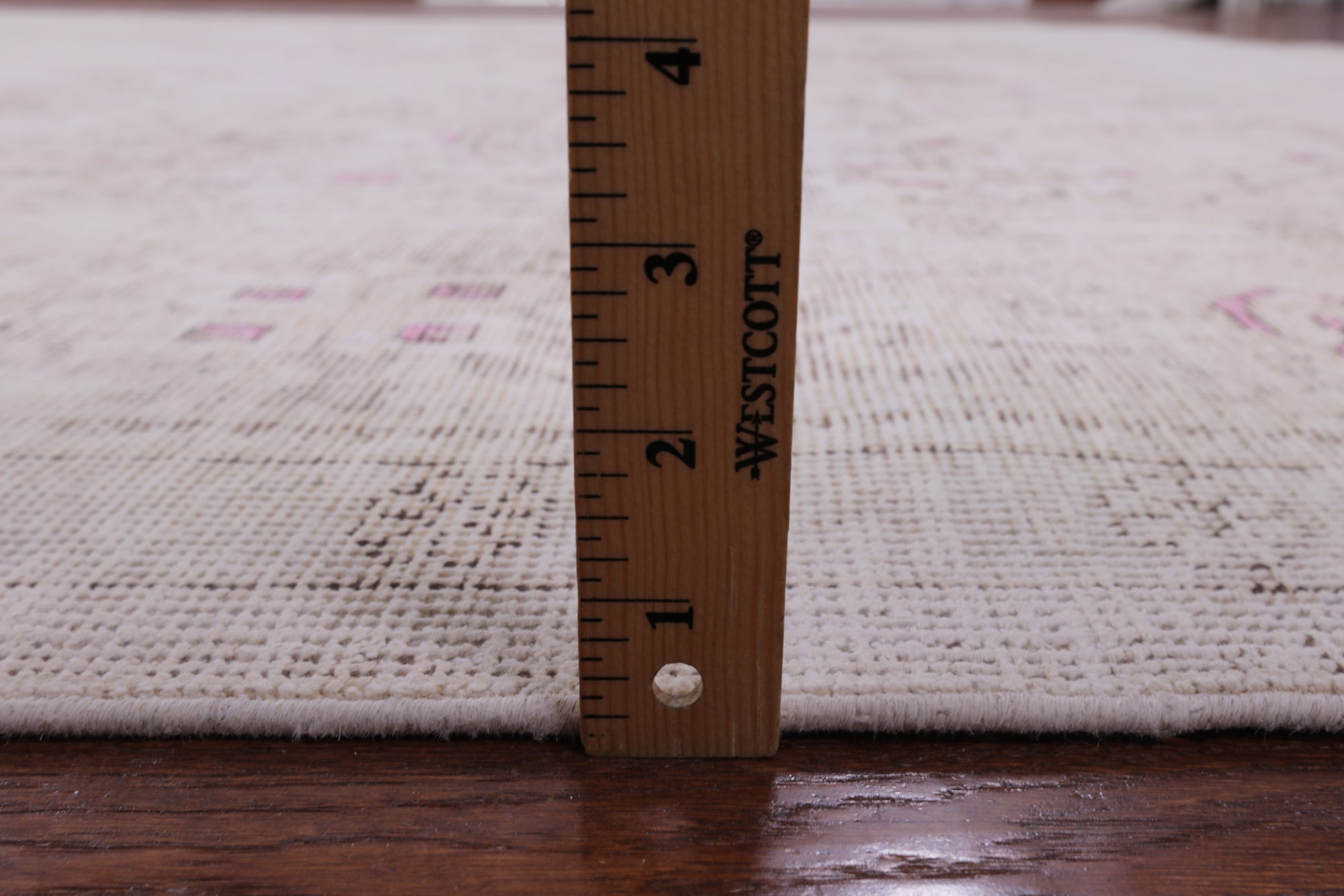 Ivory Persian Vintage White Wash Handmade Wool Rug - 9' 6" X 12' 1" - Golden Nile