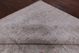 Ivory Persian Vintage White Wash Handmade Wool Rug - 9' 6" X 12' 1" - Golden Nile