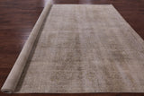 Ivory Persian Vintage White Wash Hand Knotted Wool Rug - 9' 7" X 12' 2" - Golden Nile