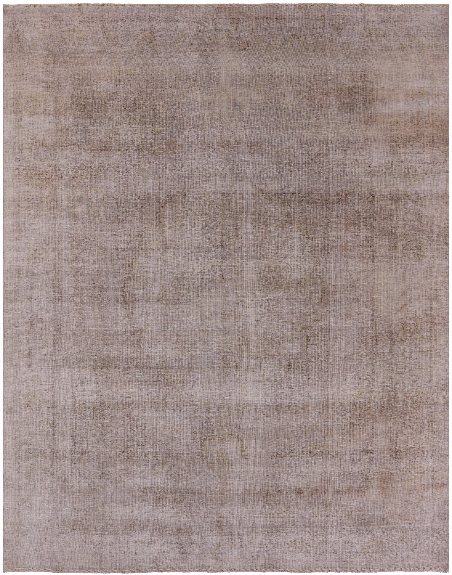 Ivory Persian Vintage White Wash Hand Knotted Wool Rug - 9' 7" X 12' 2" - Golden Nile