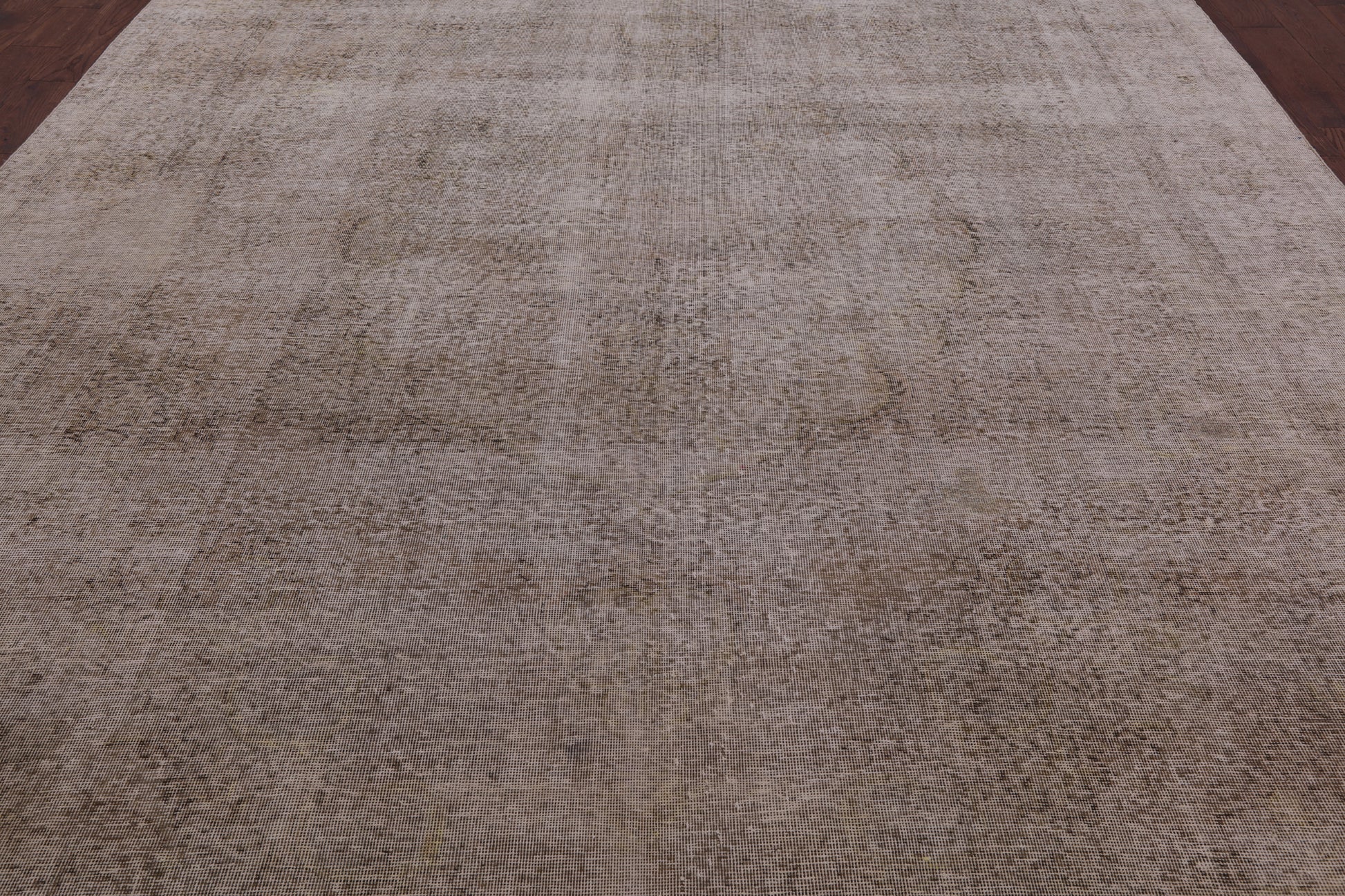 Ivory Persian Vintage White Wash Hand Knotted Wool Rug - 9' 7" X 12' 2" - Golden Nile