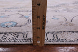 Ivory Persian Vintage White Wash Hand Knotted Wool Rug - 9' 7" X 12' 2" - Golden Nile