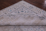 Ivory Persian Vintage White Wash Hand Knotted Wool Rug - 9' 7" X 12' 2" - Golden Nile