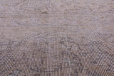 Ivory Persian Vintage White Wash Hand Knotted Wool Rug - 9' 7" X 12' 3" - Golden Nile