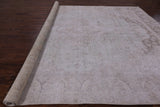 Ivory Persian Vintage White Wash Hand Knotted Wool Rug - 9' 6" X 12' 1" - Golden Nile