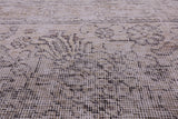 Ivory Persian Vintage White Wash Hand Knotted Wool Rug - 9' 6" X 12' 3" - Golden Nile