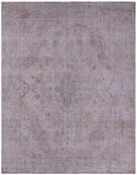 Ivory Persian Vintage White Wash Hand Knotted Wool Rug - 9' 6" X 12' 3" - Golden Nile