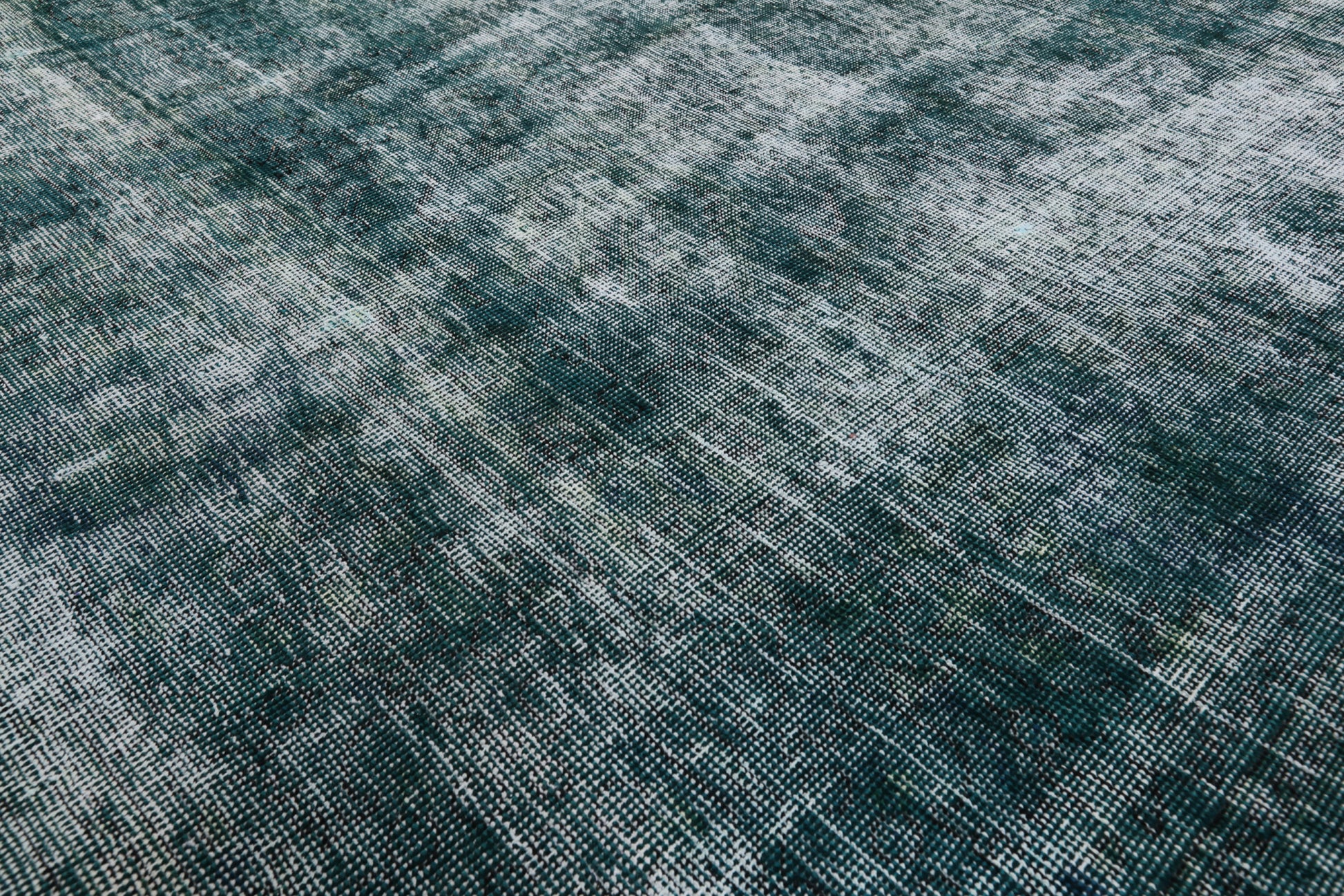 Green Persian Overdyed Handmade Wool Rug - 9' 6" X 12' 3" - Golden Nile