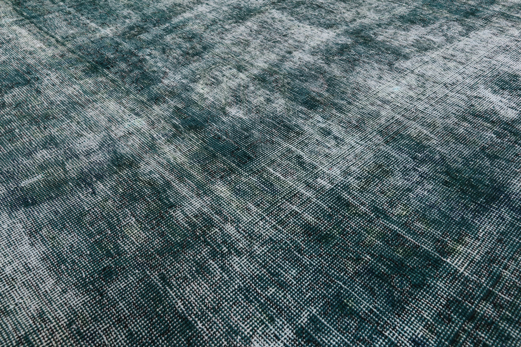 Green Persian Overdyed Handmade Wool Rug - 9' 6" X 12' 3" - Golden Nile