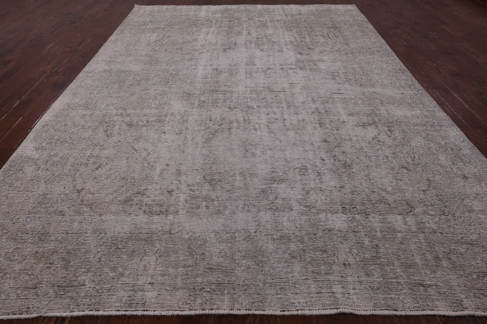 Persian Vintage White Wash Hand Knotted Wool Rug - 9' 4" X 12' 7" - Golden Nile