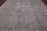 Persian Vintage White Wash Hand Knotted Wool Rug - 9' 4" X 12' 7" - Golden Nile