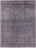 Grey Persian Overdyed Hand Knotted Wool Rug - 9' 8" X 12' 9" - Golden Nile