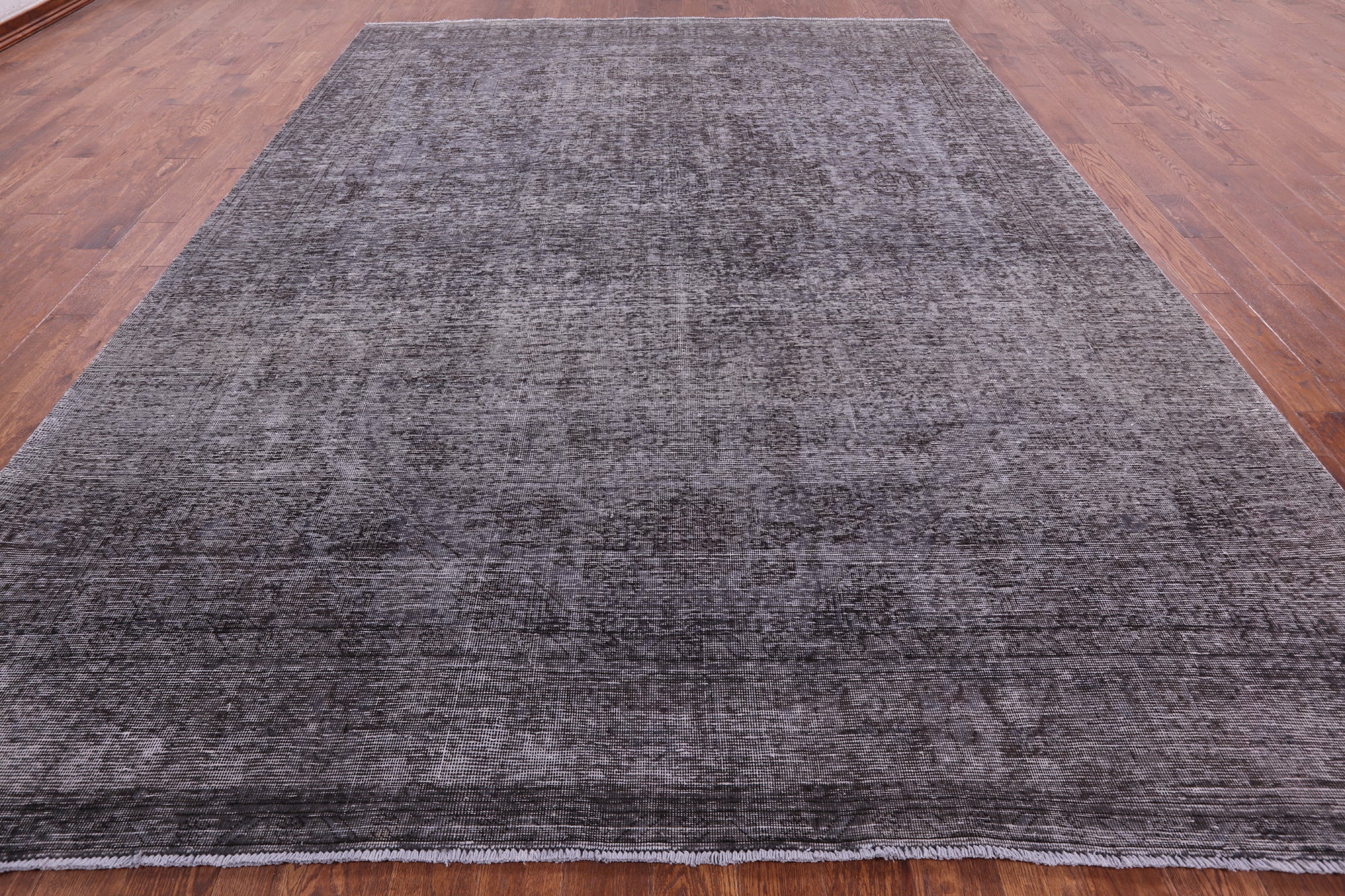 Grey Persian Overdyed Hand Knotted Wool Rug - 9' 8" X 12' 9" - Golden Nile
