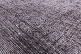 Grey Persian Overdyed Hand Knotted Wool Rug - 9' 8" X 12' 9" - Golden Nile