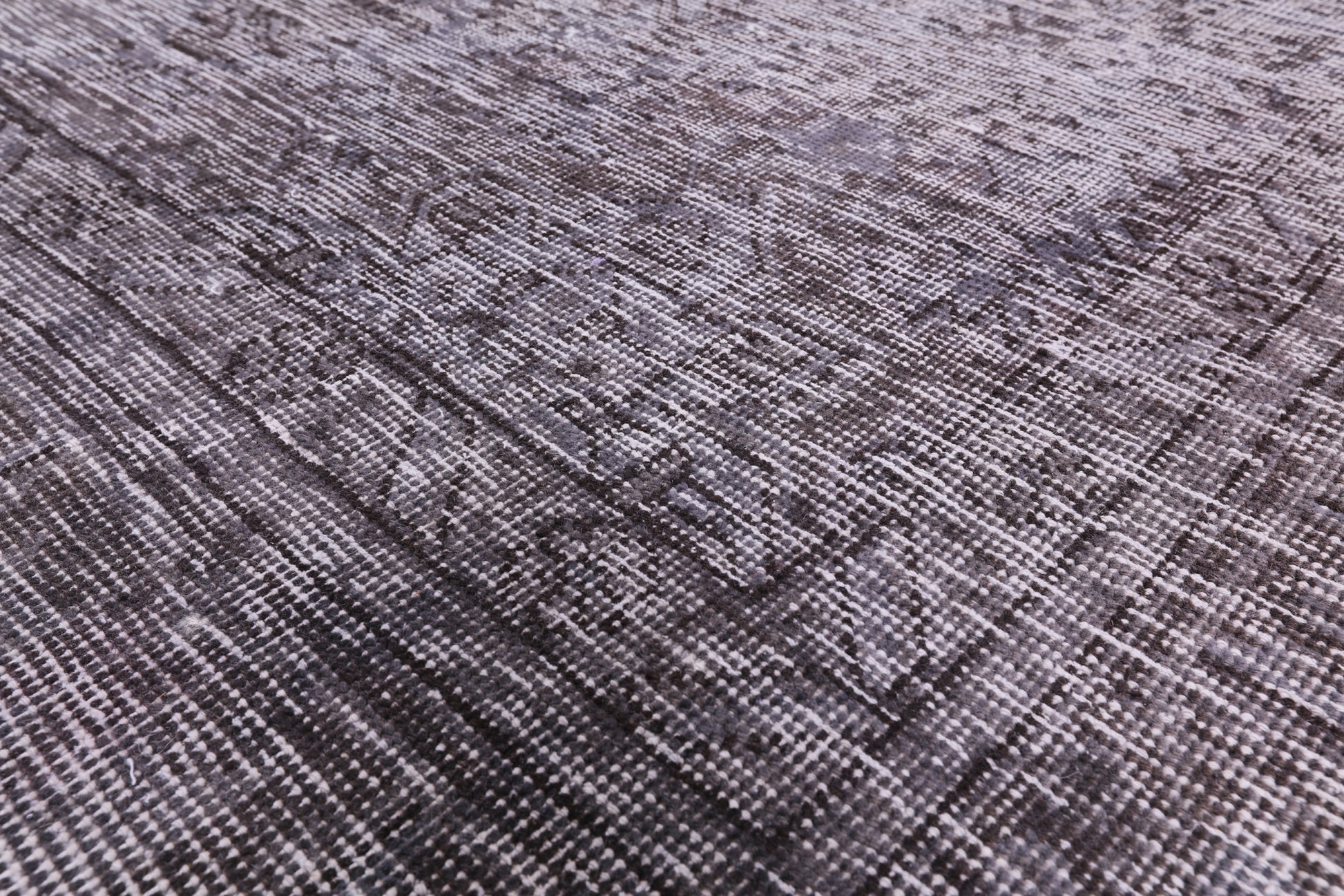 Grey Persian Overdyed Hand Knotted Wool Rug - 9' 8" X 12' 9" - Golden Nile