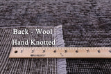 Grey Persian Overdyed Hand Knotted Wool Rug - 9' 8" X 12' 9" - Golden Nile