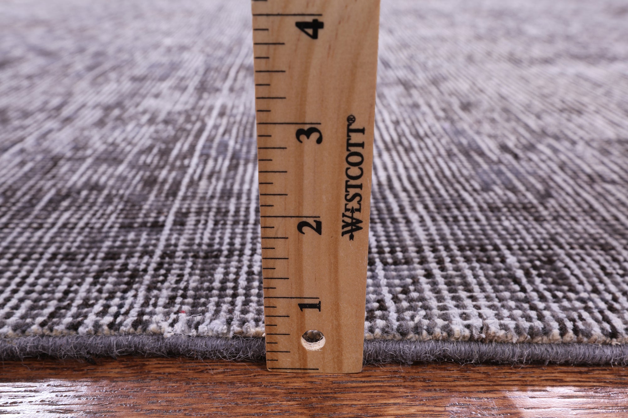 Grey Persian Overdyed Hand Knotted Wool Rug - 9' 8" X 12' 9" - Golden Nile