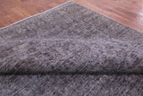 Grey Persian Overdyed Hand Knotted Wool Rug - 9' 8" X 12' 9" - Golden Nile
