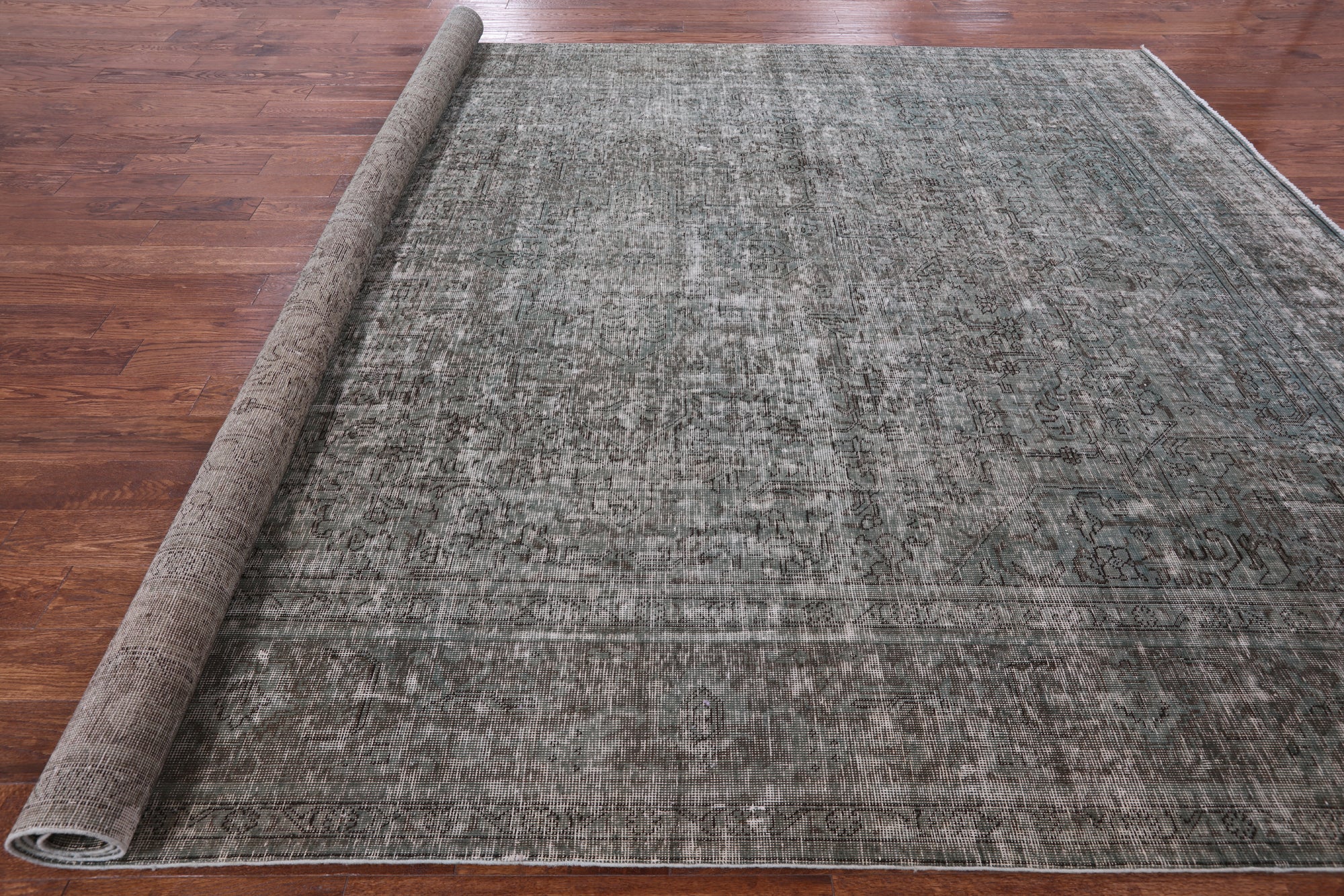 Persian Overdyed Hand Knotted Wool Rug - 9' 7" X 12' 5" - Golden Nile
