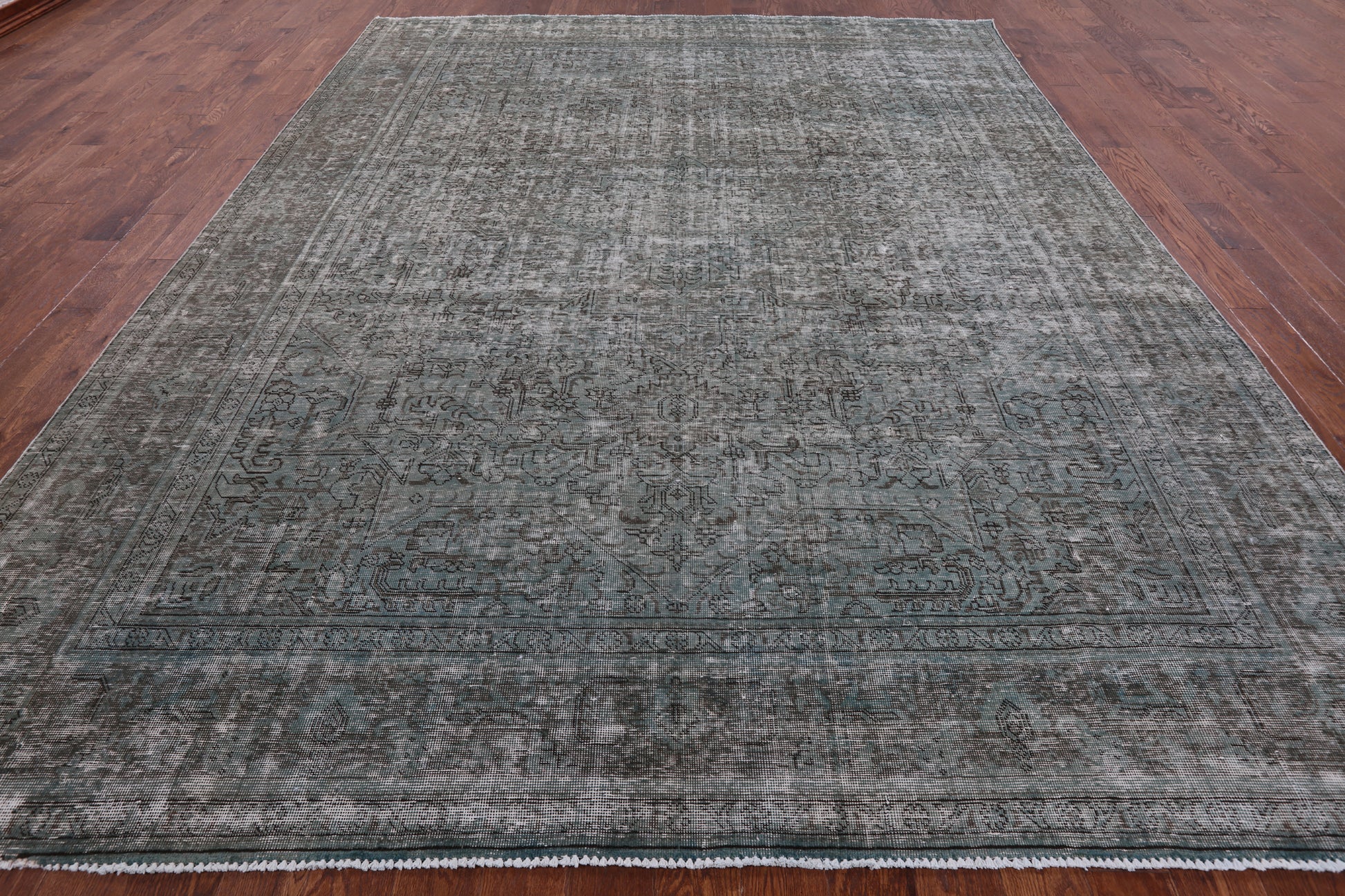 Persian Overdyed Hand Knotted Wool Rug - 9' 7" X 12' 5" - Golden Nile