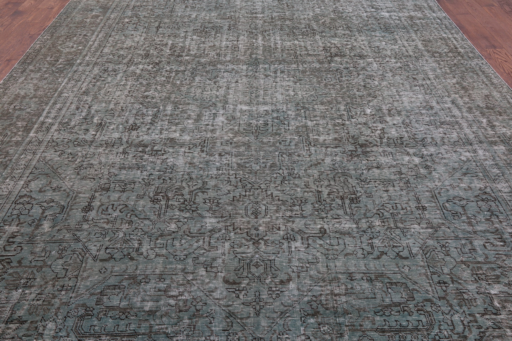 Persian Overdyed Hand Knotted Wool Rug - 9' 7" X 12' 5" - Golden Nile