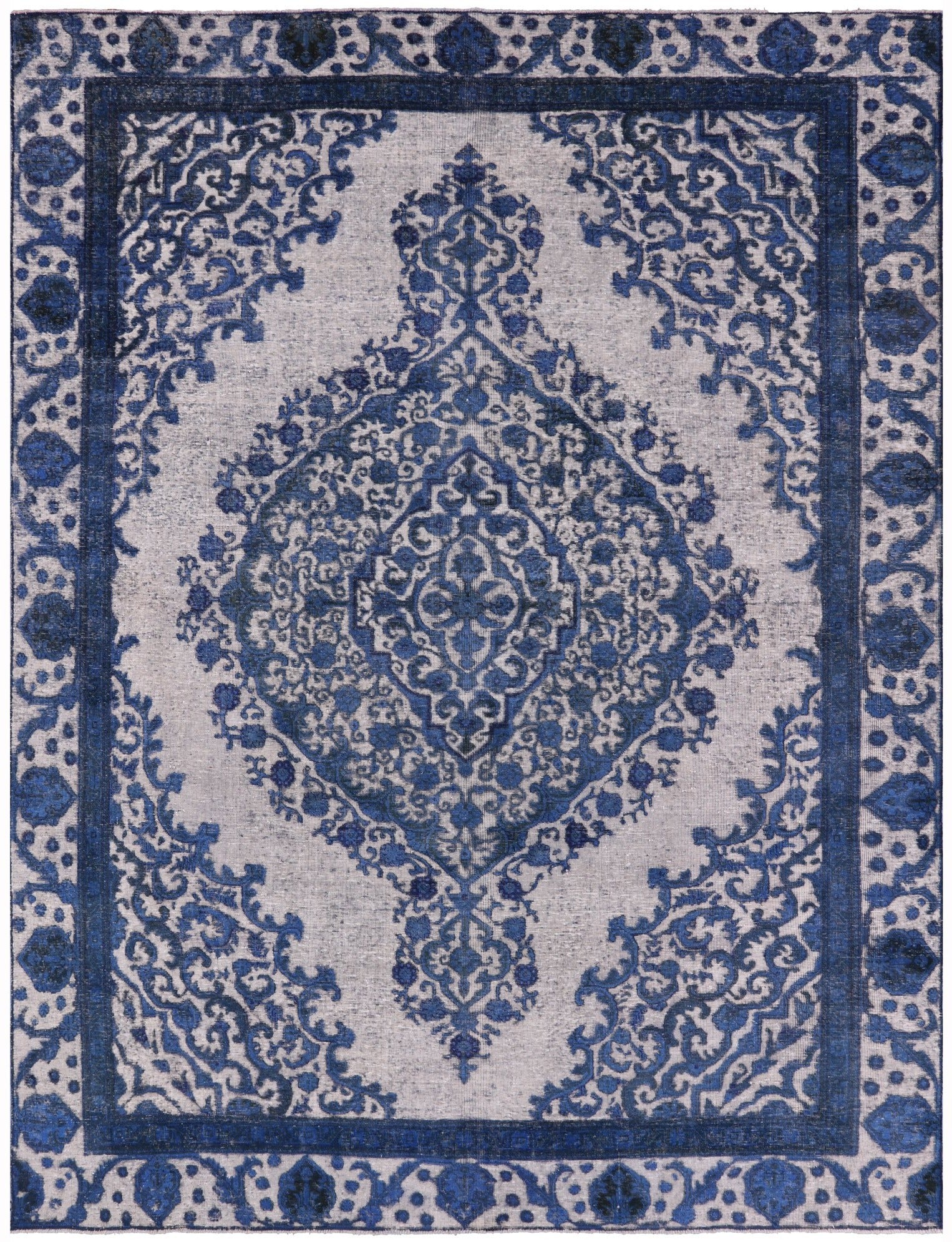 Persian Overdyed Hand Knotted Wool Rug - 9' 1" X 12' 0" - Golden Nile