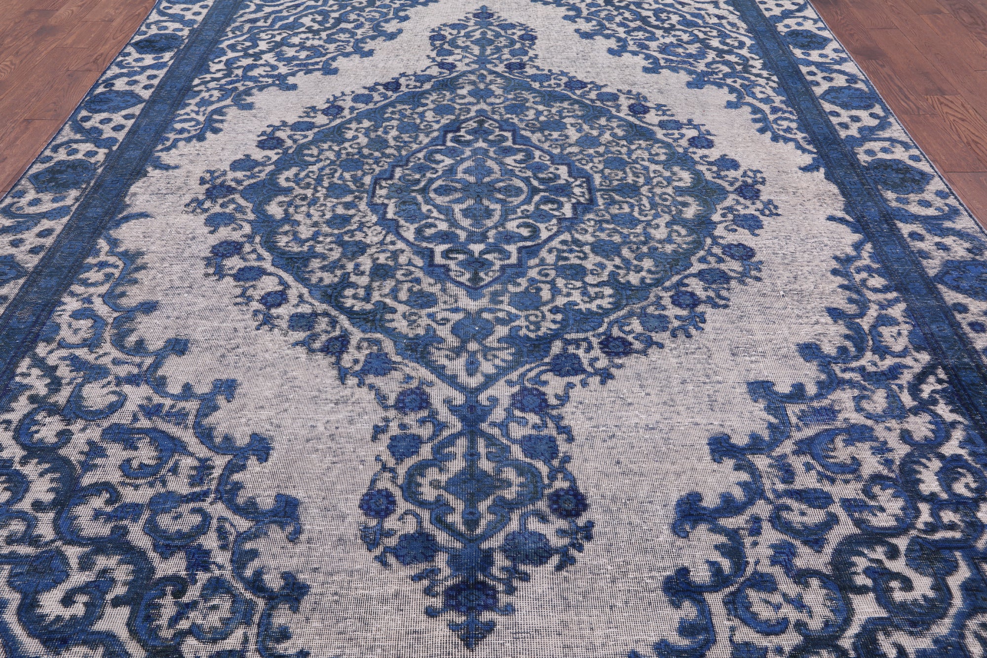 Persian Overdyed Hand Knotted Wool Rug - 9' 1" X 12' 0" - Golden Nile