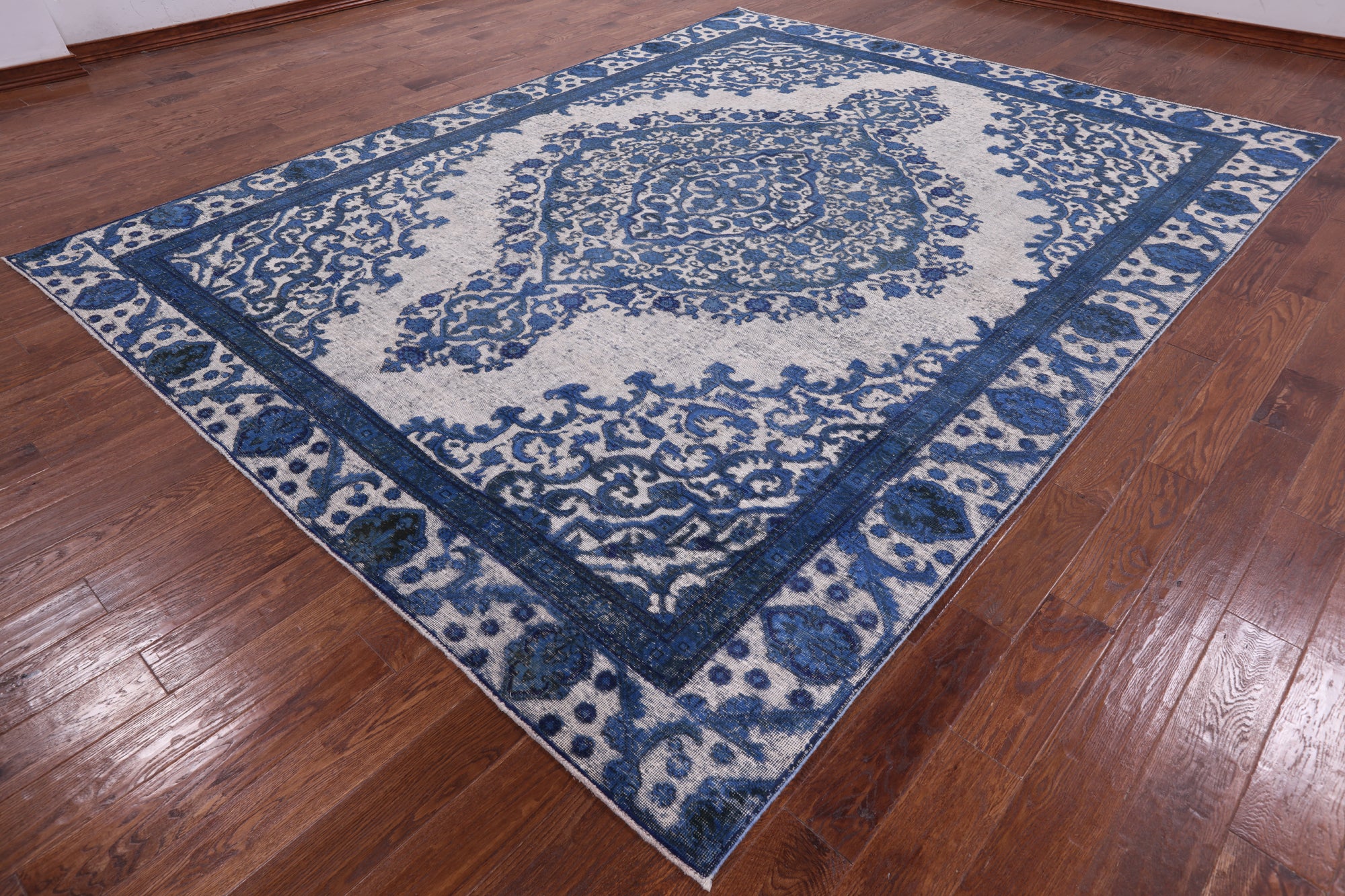 Persian Overdyed Hand Knotted Wool Rug - 9' 1" X 12' 0" - Golden Nile
