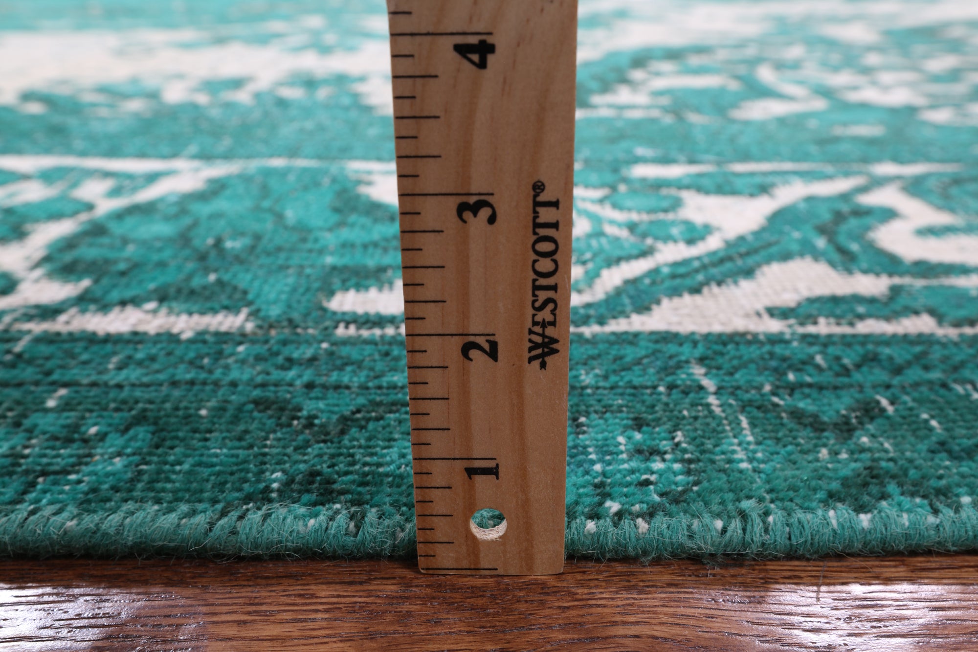 Green Persian Overdyed Hand Knotted Wool Rug - 9' 7" X 12' 10" - Golden Nile