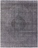Grey Persian Overdyed Hand Knotted Wool Rug - 9' 10" X 12' 8" - Golden Nile