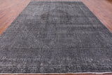 Grey Persian Overdyed Hand Knotted Wool Rug - 9' 10" X 12' 8" - Golden Nile