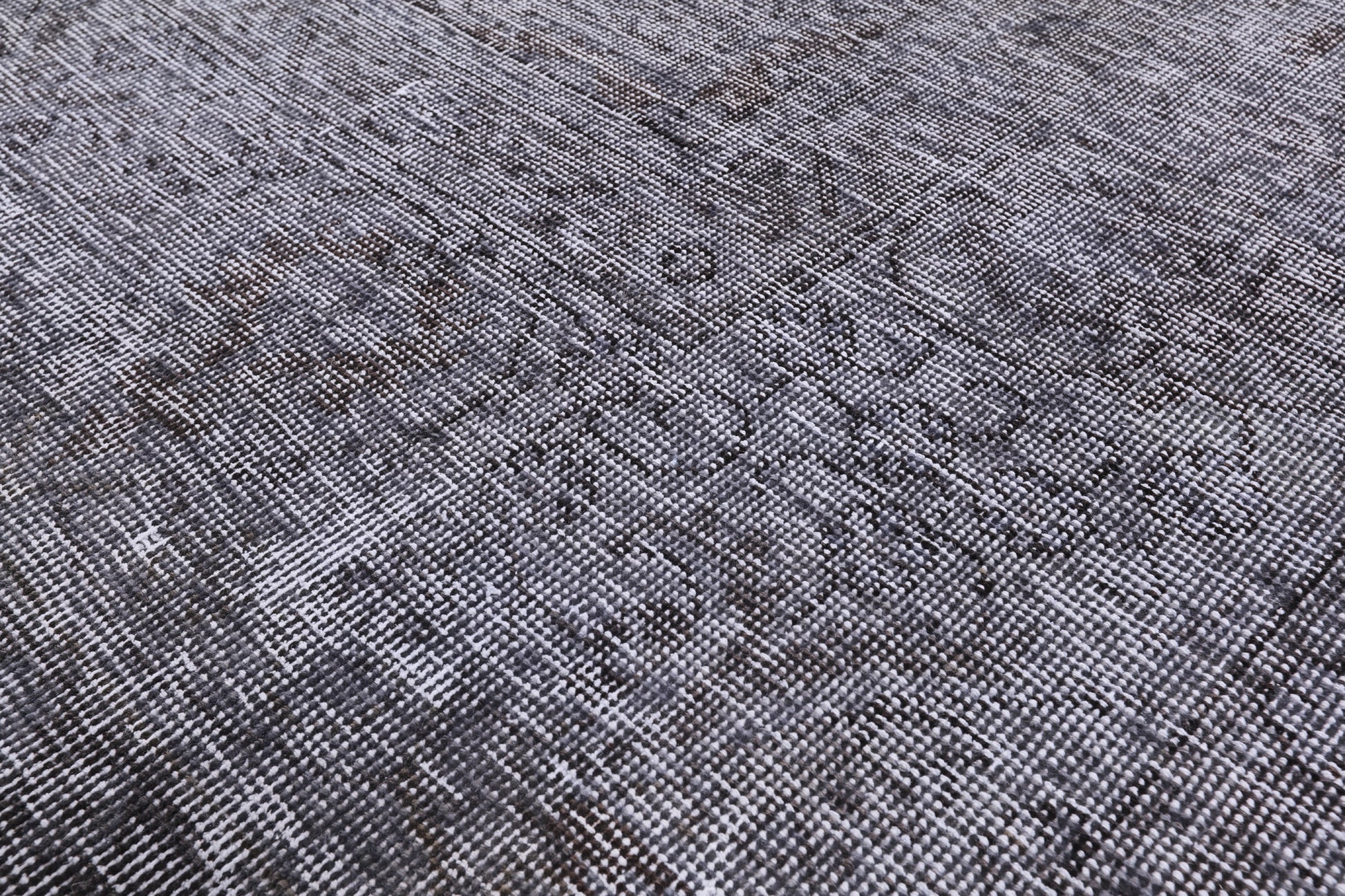 Grey Persian Overdyed Hand Knotted Wool Rug - 9' 10" X 12' 8" - Golden Nile