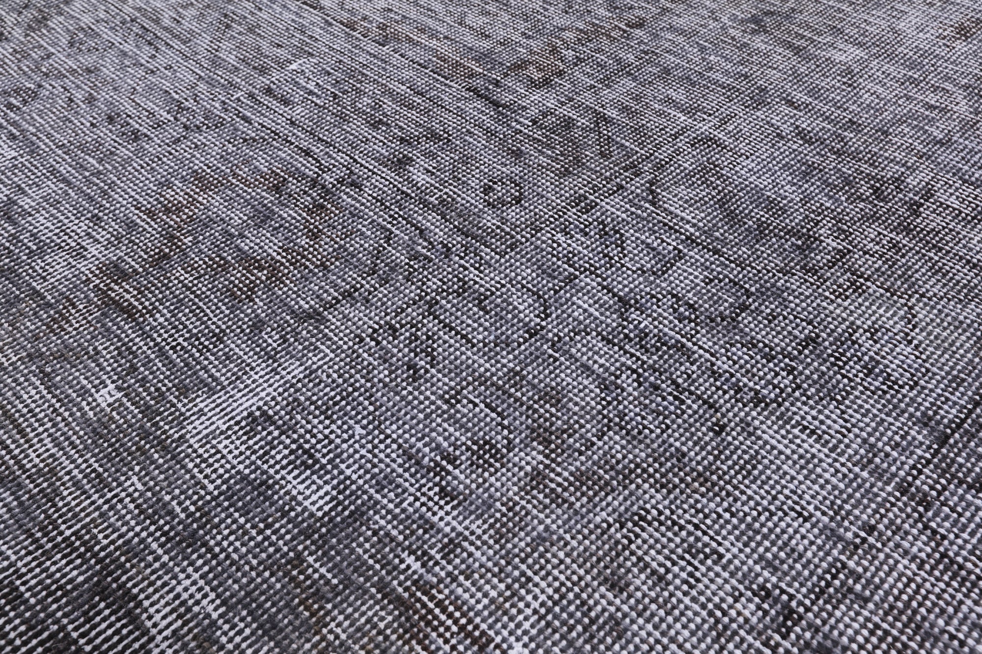 Grey Persian Overdyed Hand Knotted Wool Rug - 9' 10" X 12' 8" - Golden Nile
