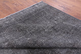 Grey Persian Overdyed Hand Knotted Wool Rug - 9' 10" X 12' 8" - Golden Nile