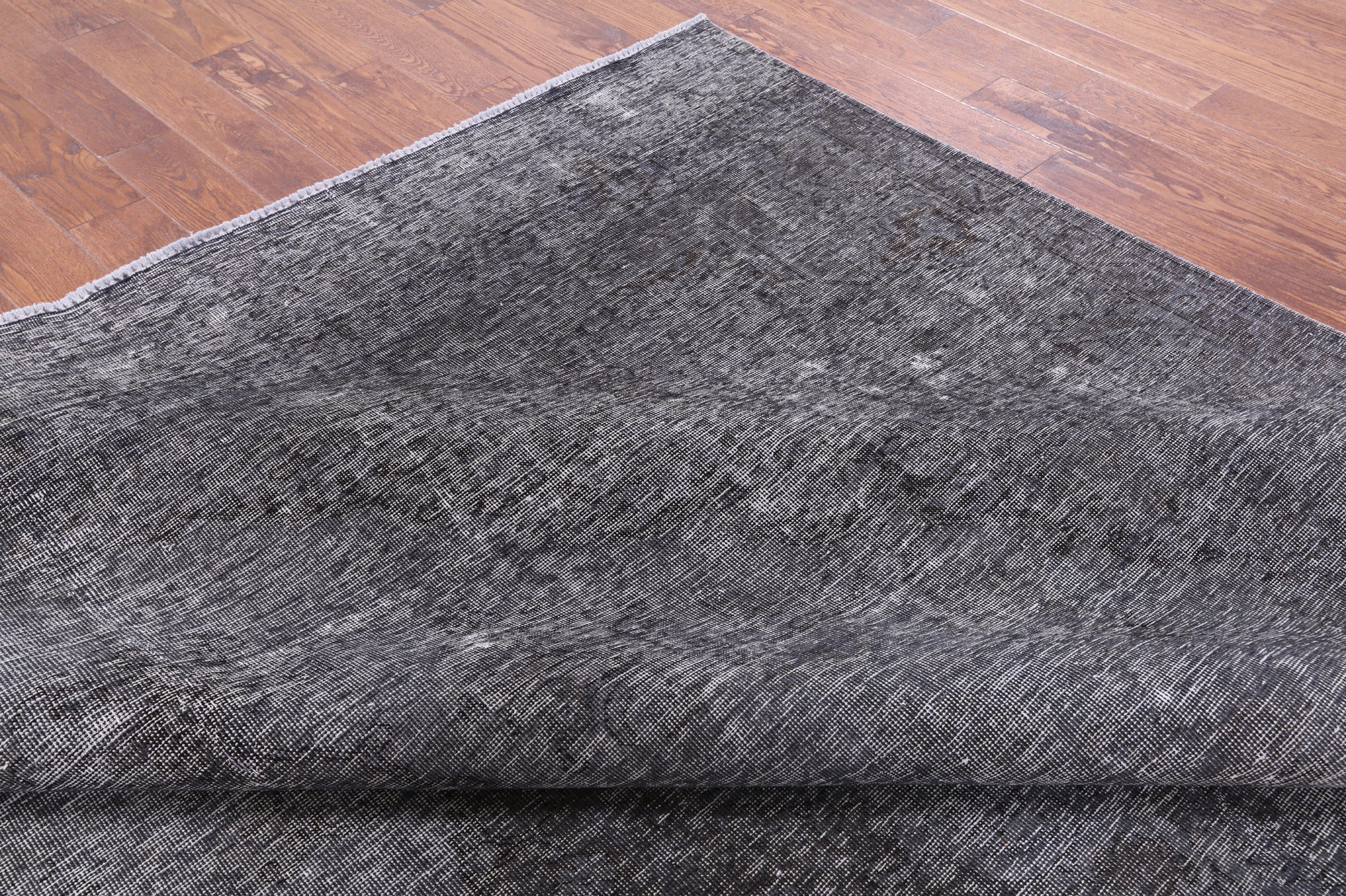 Grey Persian Overdyed Hand Knotted Wool Rug - 9' 10" X 12' 8" - Golden Nile