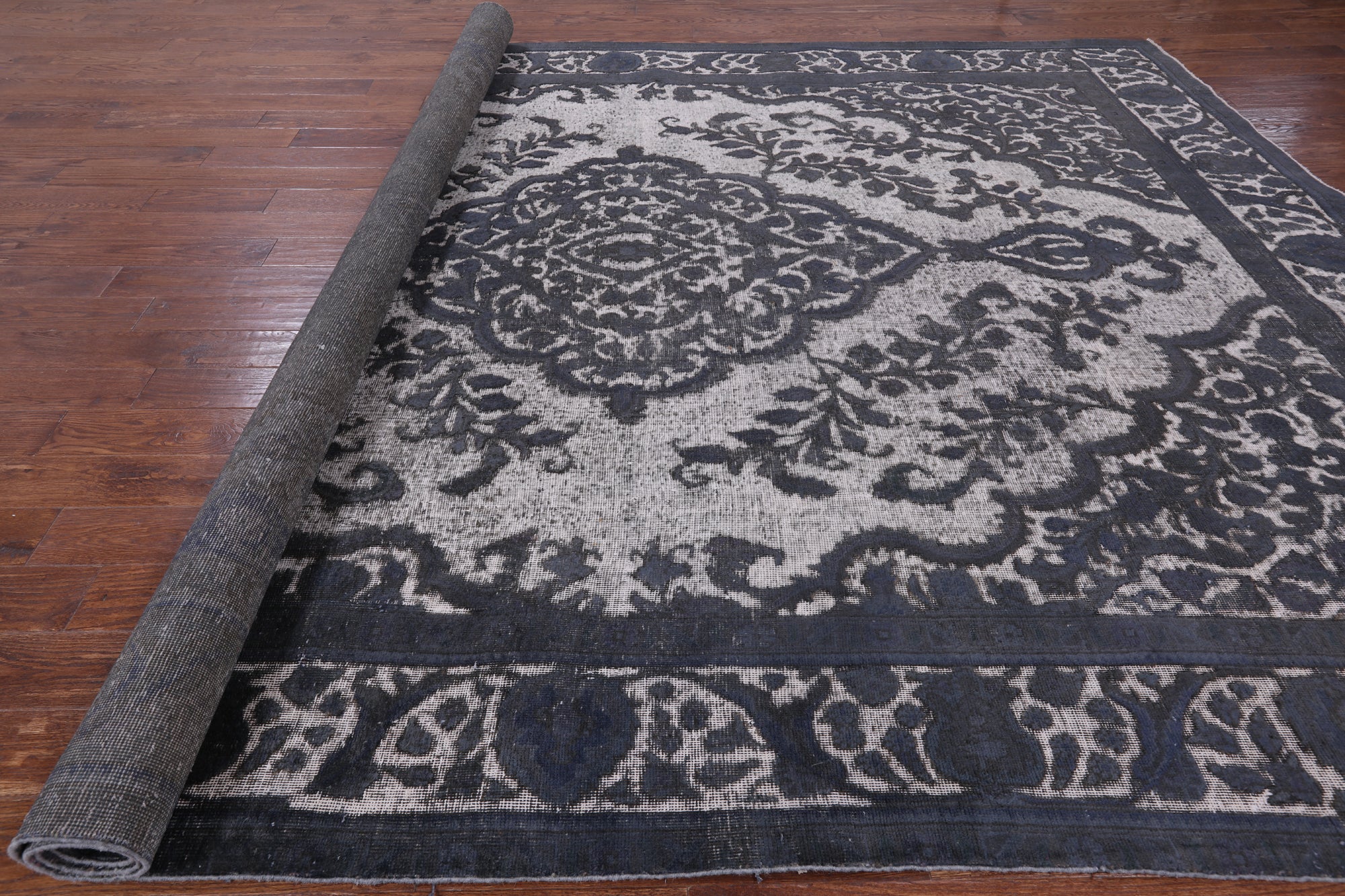 Persian Overdyed Hand Knotted Wool Rug - 9' 4" X 12' 0" - Golden Nile
