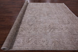 Ivory Persian Vintage White Wash Hand Knotted Wool Rug - 9' 7" X 12' 5" - Golden Nile