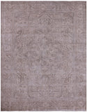 Ivory Persian Vintage White Wash Hand Knotted Wool Rug - 9' 7" X 12' 5" - Golden Nile