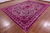 Pink Persian Overdyed Hand Knotted Wool Rug - 9' 8" X 13' 0" - Golden Nile