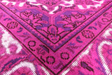 Pink Persian Overdyed Hand Knotted Wool Rug - 9' 8" X 13' 0" - Golden Nile