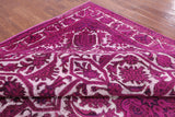 Pink Persian Overdyed Hand Knotted Wool Rug - 9' 8" X 13' 0" - Golden Nile