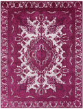 Pink Persian Overdyed Hand Knotted Wool Rug - 9' 5" X 12' 6" - Golden Nile