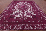 Pink Persian Overdyed Hand Knotted Wool Rug - 9' 5" X 12' 6" - Golden Nile