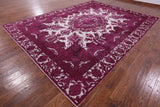 Pink Persian Overdyed Hand Knotted Wool Rug - 9' 5" X 12' 6" - Golden Nile